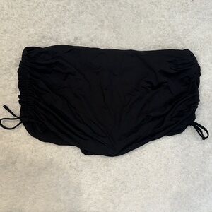 La Blanca Black Swim Bottom with Side Tie Detail